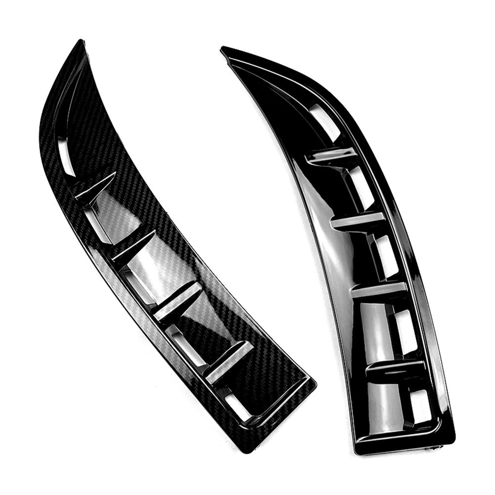 2x ABS Car Styling Front Wheel Bumper Vent Hood Fender Moulding Cover For Mercedes Benz AMG CLA