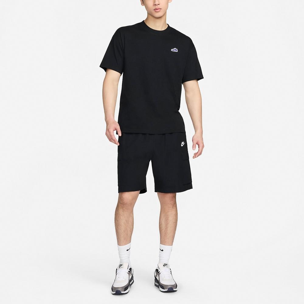 Nike Solid Color Casual Crew Neck Short Sleeve T-Shirt Men Tops Black FV3752-010