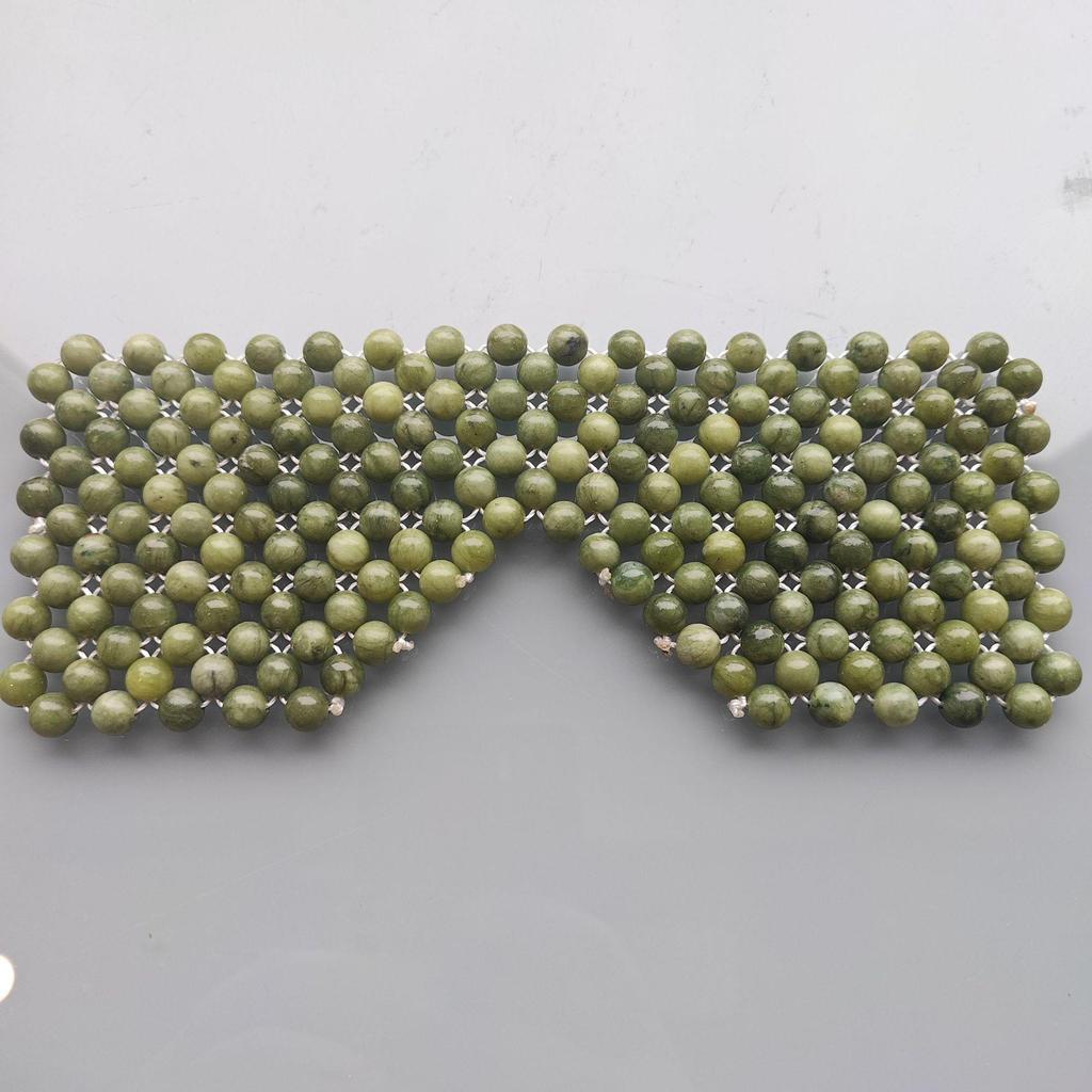 Green Jade Beads Eye Mask for Face and Eyes