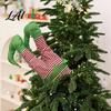 Animated Holiday Tree Decorations Christmas Swinging Hanging Santa Electric Leg Ornament Legs for Tree Plush