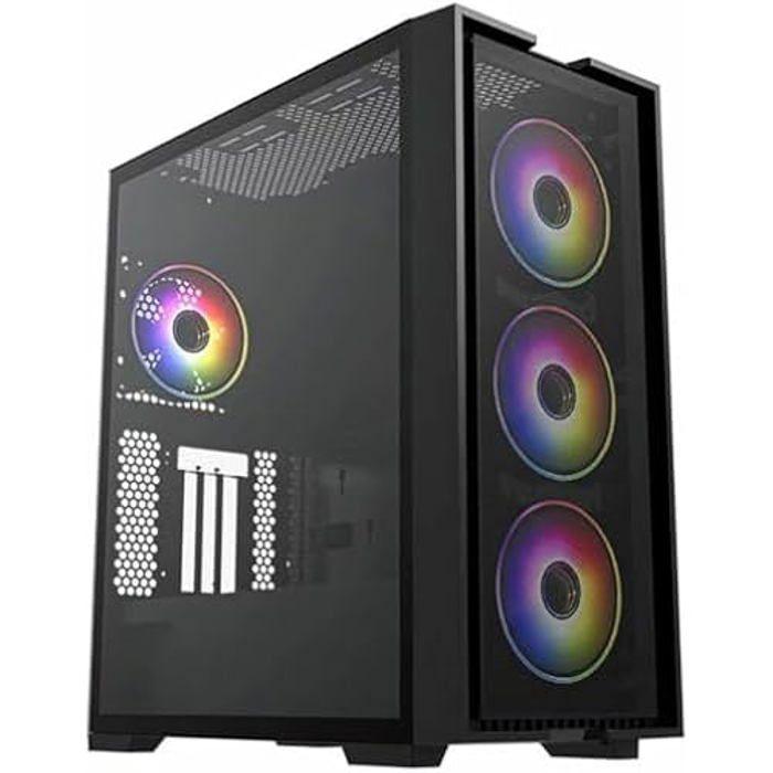 Boîtier Semi-Tour ATX - Hiditec - H2 Air - Multicolore - 58x51x27 cm - Idéal Gaming