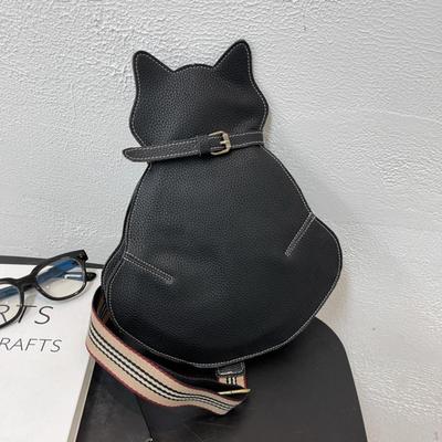 Taschen für Damen Umhängetasche Lässige Mode Tagesrucksack Damen Geschenk PU-Leder Niedliche Katzenform Reisen