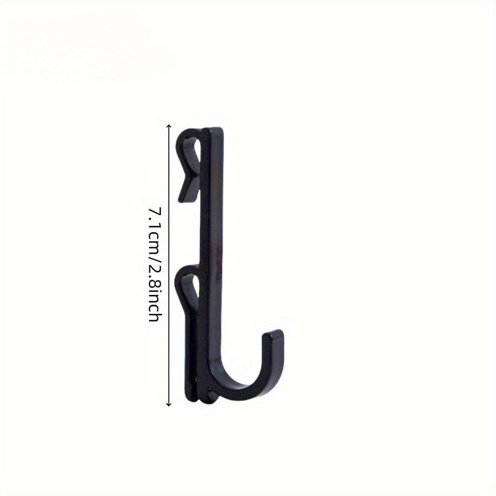 10pcs Nail-Free Plastic Display Hooks, Key Hooks,Reusable,Easy Install & Remove,Polished Finish, for Home,Craft Show,Stall Hooks