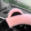 Winter Plush Thickened Cat's Ears Steering Wheel Cover Cute Cat-Ear Shaped Protective Car Steering Wheels & Accessories