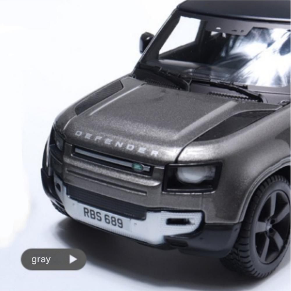 Brago 1:24 Land Rover Defender 2022 SUV Diecast 24 X 11 X 10 Cm, (Green/Gray), 1 Pc
