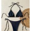 New Split Swimsuit Women's Explosive Bikini European and American Sexy Gathering Pure Desire Printing High-end Bikini