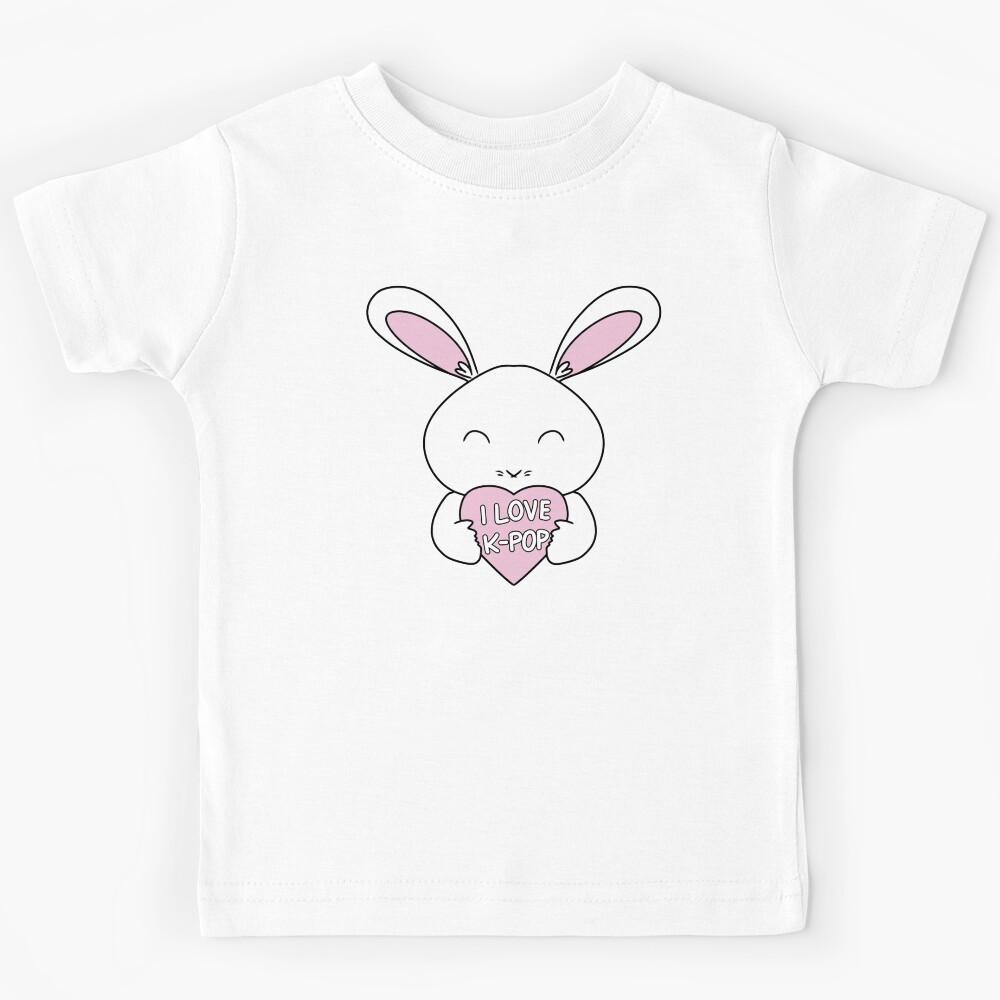 I LOVE K-POP Cute Rabbit Kids T-Shirt 110