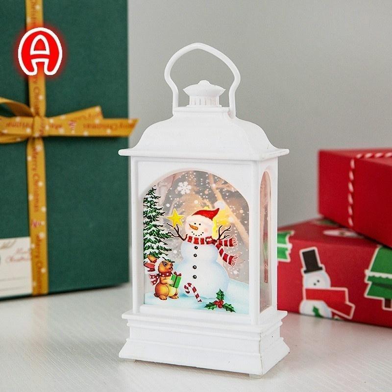 Christmas Decorations Christmas Lights Glowing Old Man Snowman Night Lights Christmas Decoration Desktop Decoration