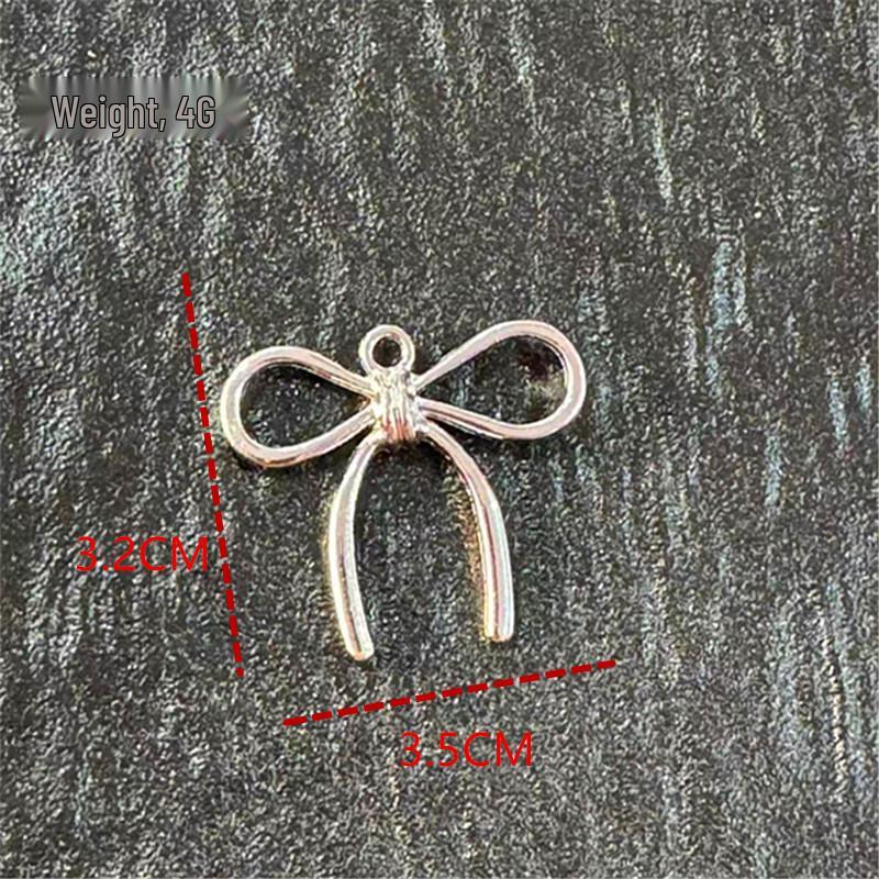 Trendy Bowknot Earrings & Pendants: Japanese & Korean Alloy Jewelry Charms