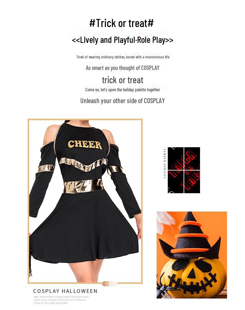 Fashionable European and American Cheerleader Cosplay Costume for Girls