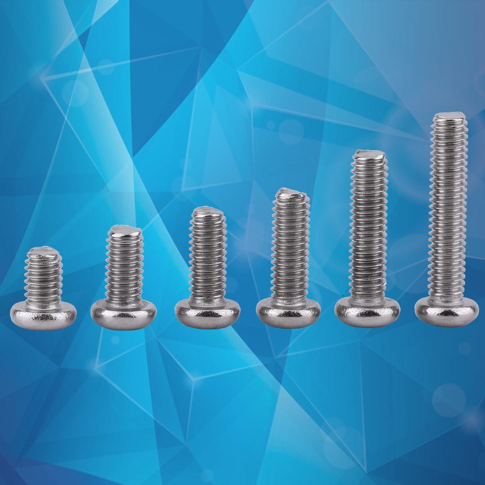 M4 Stainless Steel SS304 Machine Screws Bolts Nuts Assortment (Pan Head)