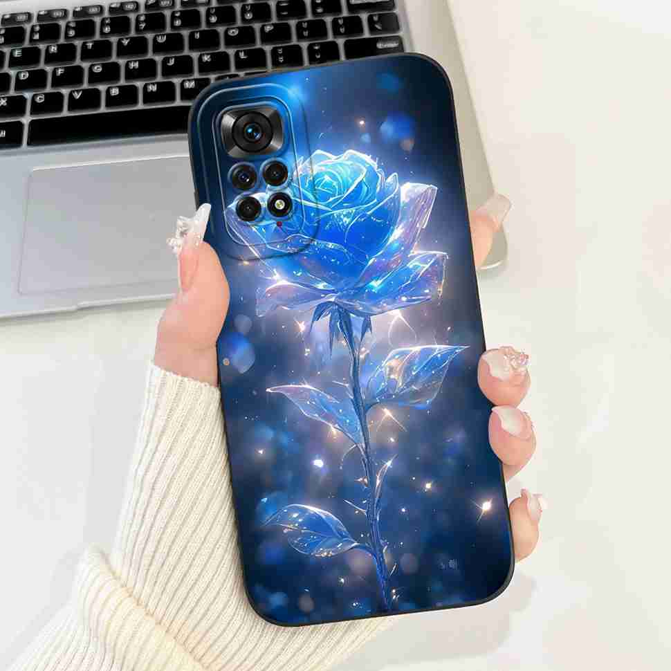 Cute Girl Cover For Xiaomi Redmi Note 11 Pro 4G Casing Soft Silicone Fundas Case For Redmi Note 11 Note11 Pro Cover Coque