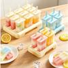 DIY Homemade Ice Box Creative Design Popsicle Mold Cube Tray Ice Cream Popsicle Mold  Kitchen Use