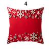 Merry Christmas Cushion Cover Xmas Pillowcase Happy New Year Navidad Santa Claus Red Pillow Cover Ornament Gifts Home Decor