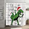 Funny Shower Curtain Brave Cat Cartoon Shower Curtain Waves Ocean Decor Fabric Shower Curtain Set with Hooks Bathroom Decoration