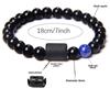 Zodiac Obsidian Bracelets: Elastic Beaded Design for Men and Women, Softly Wraps Around Fingers.