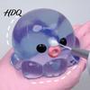 Mini Octopus Toy 1/3Pcs Clear Squeeze Stress Relief Sensory Anxiety Relieving Sea Animal Hand Relaxation Tool Ball