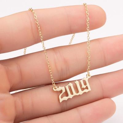 Collana Personalizzata in Acciaio Inossidabile con Anno di Nascita (1970-2021) - Regalo di Compleanno Perfetto per Donne e Coppie