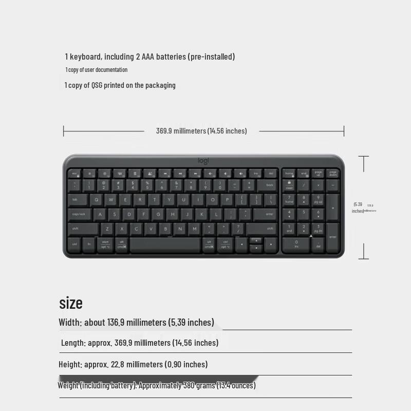 Logitech K251 Wireless Bluetooth Keyboard