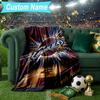 Custom Name Blanket football Cavaliers Logo Blanket Bedding Blanket for Travel, Camping, Living Rooms, Offices, Sofas, Fan Christmas gift