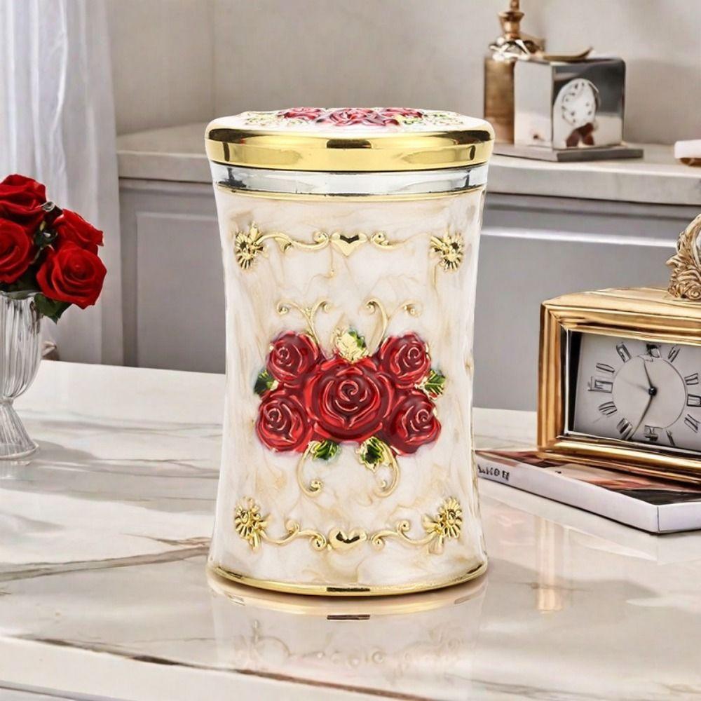 Thickened Small Waist Toothpick Box Rotating Design Desk Toothpick Holder  Living Room