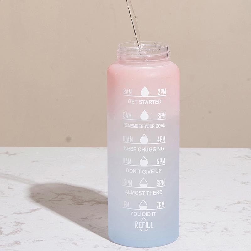 1 Liter Wasserflasche, motivierende Sport-Wasserflasche, auslaufsichere Trinkflaschen, Outdoor, Reisen, Fitnessstudio, Fitness, Krüge für die Küche