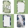Ins Style Flower Card Holder Abs Student Card Meal Card Subway Card Bus Card Pick-Up Card Anti-Lost Hard Shell Card Holder