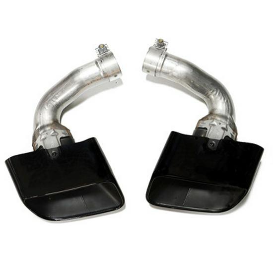 Porsche Cayenne GTS Black Quad Tailpipe Trim (11-24 Years)