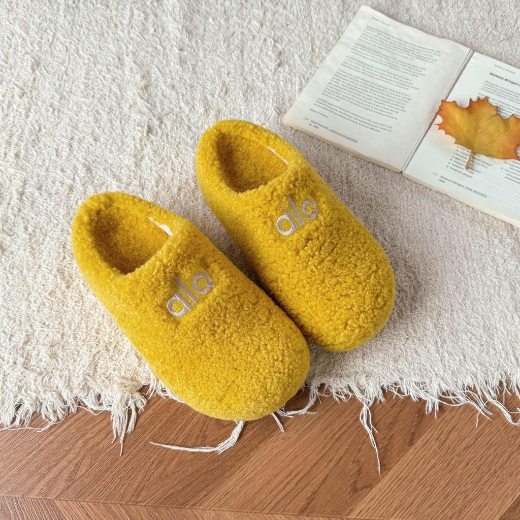 Katoenen pantoffels buiten draagzak hoofd pluizige pantoffels voeten zijn niet moe retro zachte zool Britse stijl veelzijdig winter