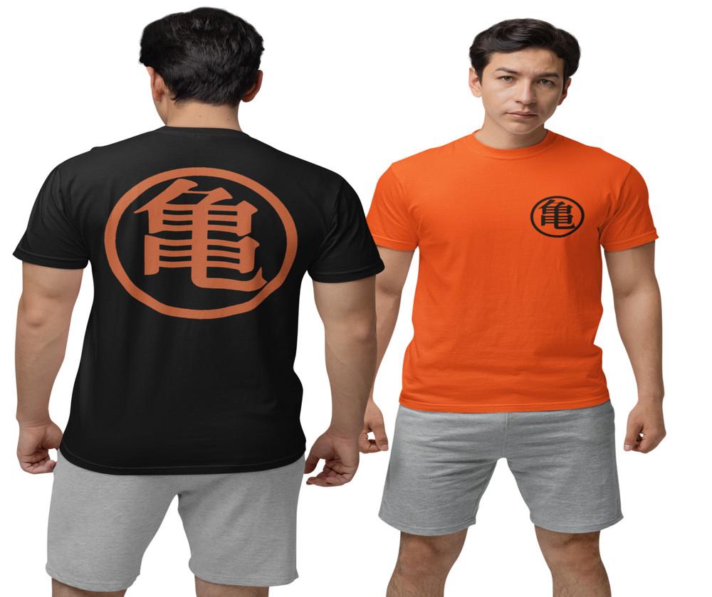 Dragon Ball Son Goku Vegeta DB Kampfanzug Orange Anime Herren Bio T-Shirt