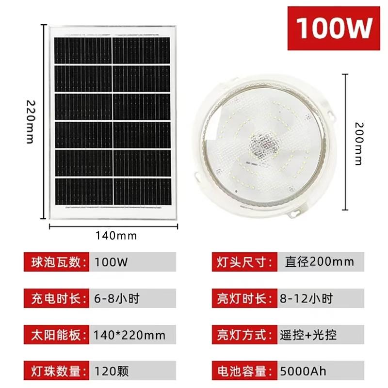 Solar Lights Indoor Home Top Ceiling House Outdoor Garden Pandent Light Panel Lamp Fixture For Corridor Garden Living Room