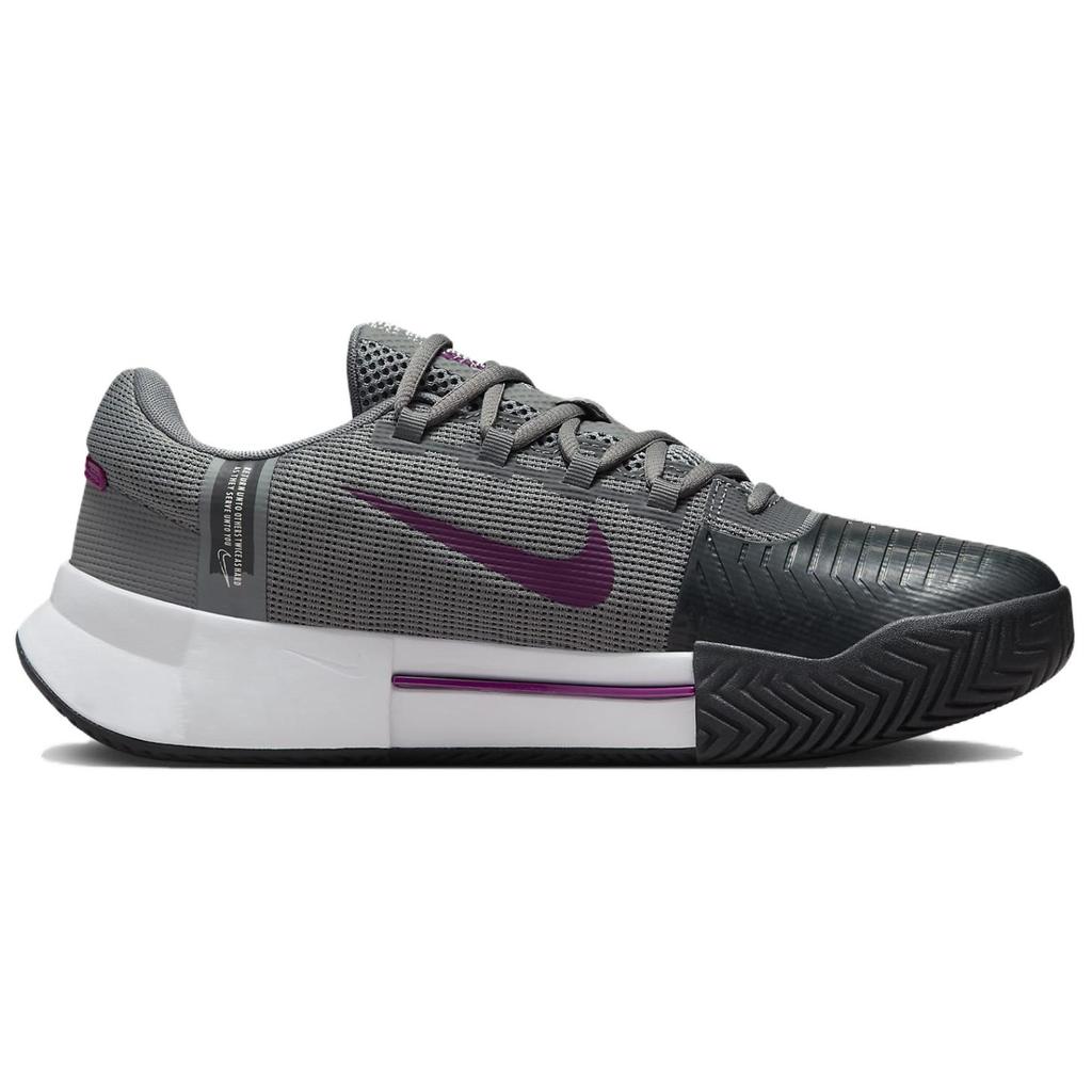 New Nike Air Zoom GP Abrasion Resistant Low Top Tennis Shoes Men's Gray Purple FB3147-006
