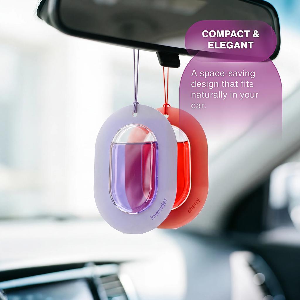 30 Day Long-Lasting Fragrance Enhancing Car Essential Oil Pendant, Breathable Film Hanging Decoration, Car/bathroom/wardrobe & Bathroom Air Freshener