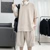 Men's Waffle Ice Silk Casual Short Set