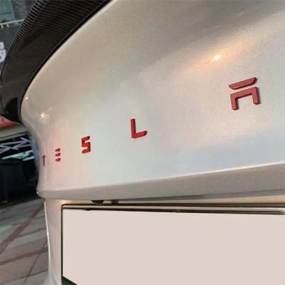 AAAIP1 Car Logo Sticker Trunk Label Decals Decoration Accessories For Model 3 Model S X Y Cybertruck Roadster SpaceX