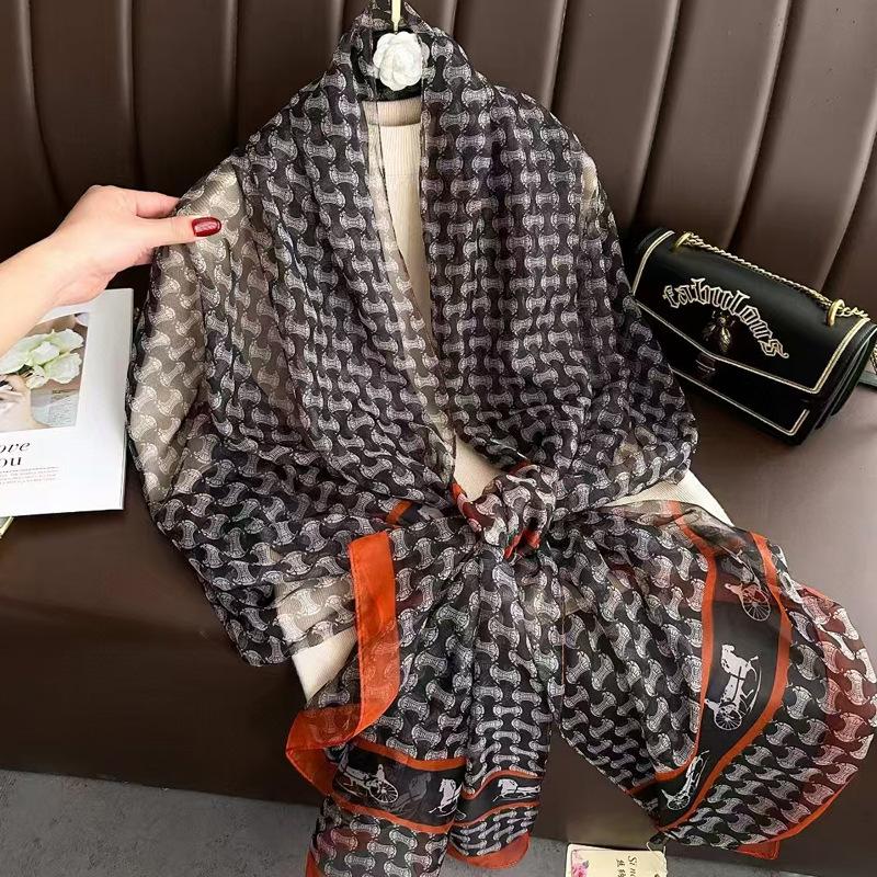 New Shawl with Yarn Scarf Sanya Beach Vacation Cloak Versatile Travel Summer Style
