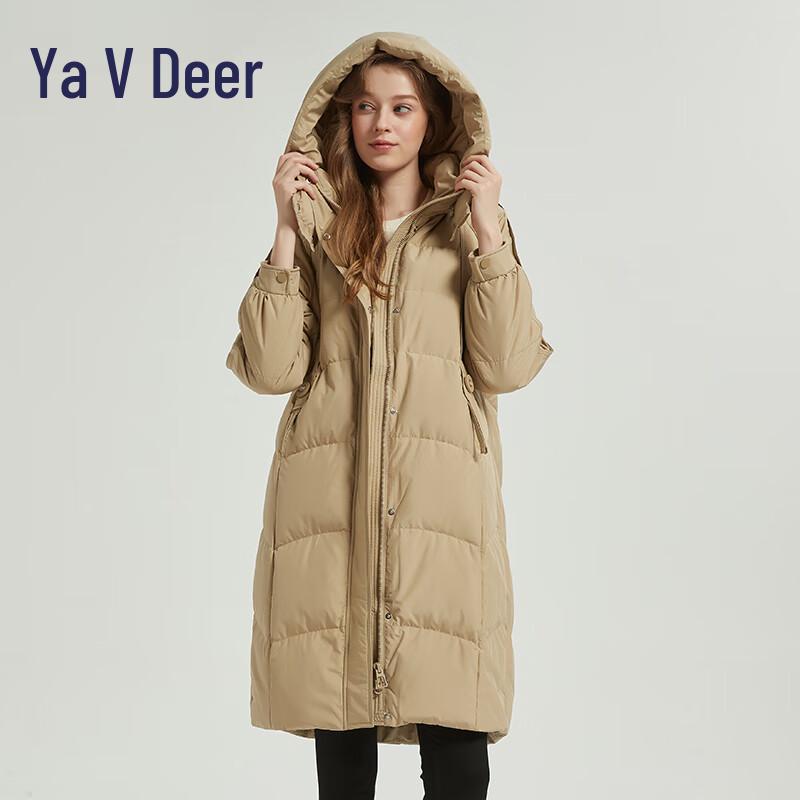 Yalu Women's Long Hooded Winter Down Parka YYXFF86687