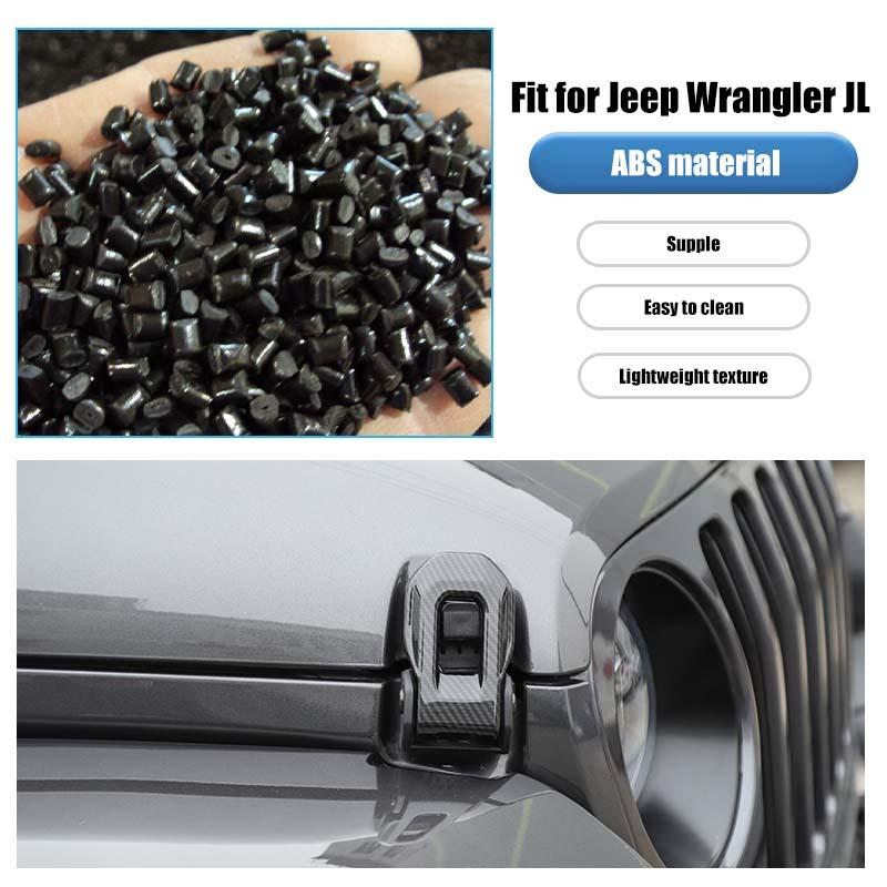 Car Hood Ornament Fender Air Vent Decoration Protective Cover For Jeep Wrangler JL JT Gladiator 2018 Up Car Exterior Accessories