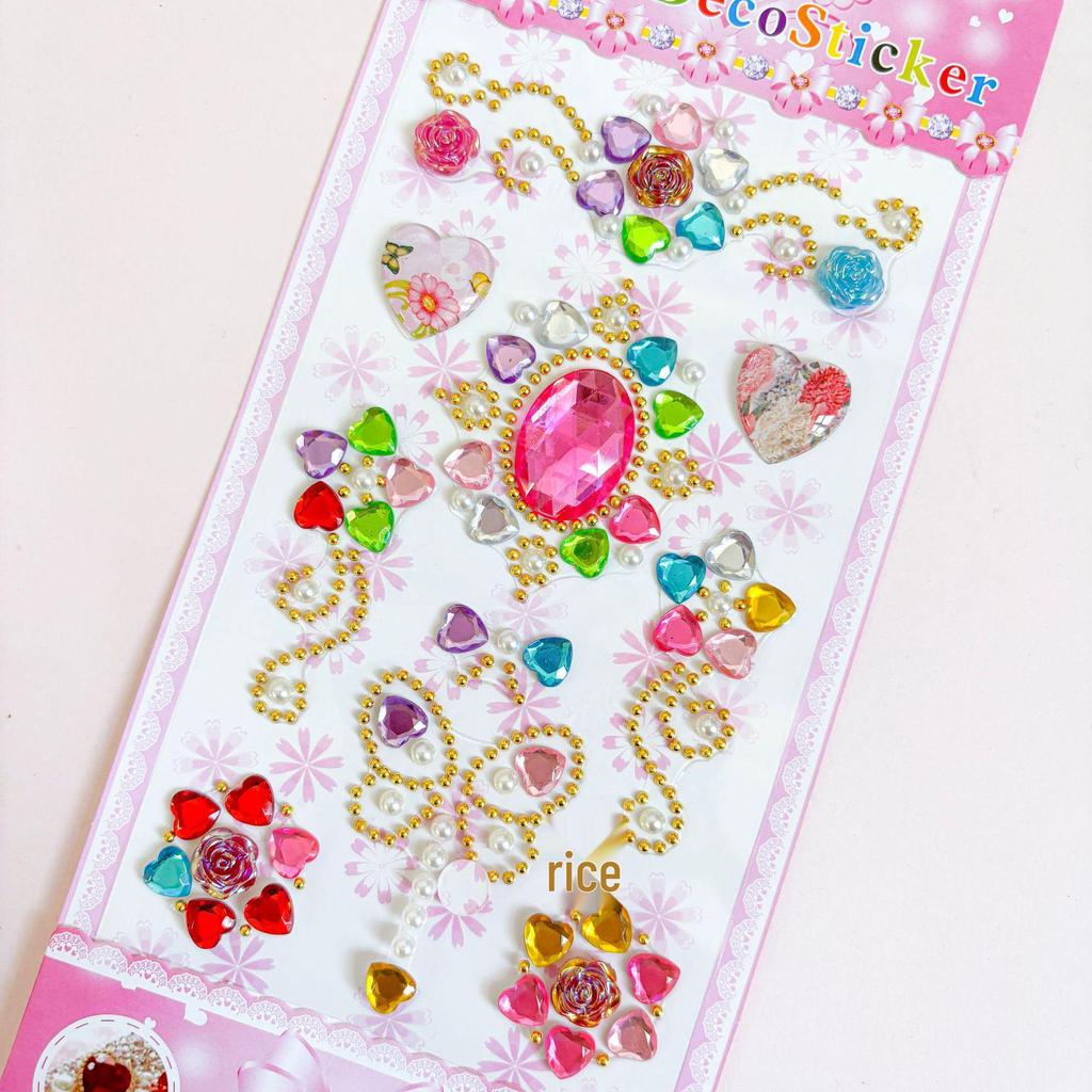 Fairy Wand Gemstone Stickers: 3D Diamond Decor for Phones, Frames, Jewelry Boxes, and Cups