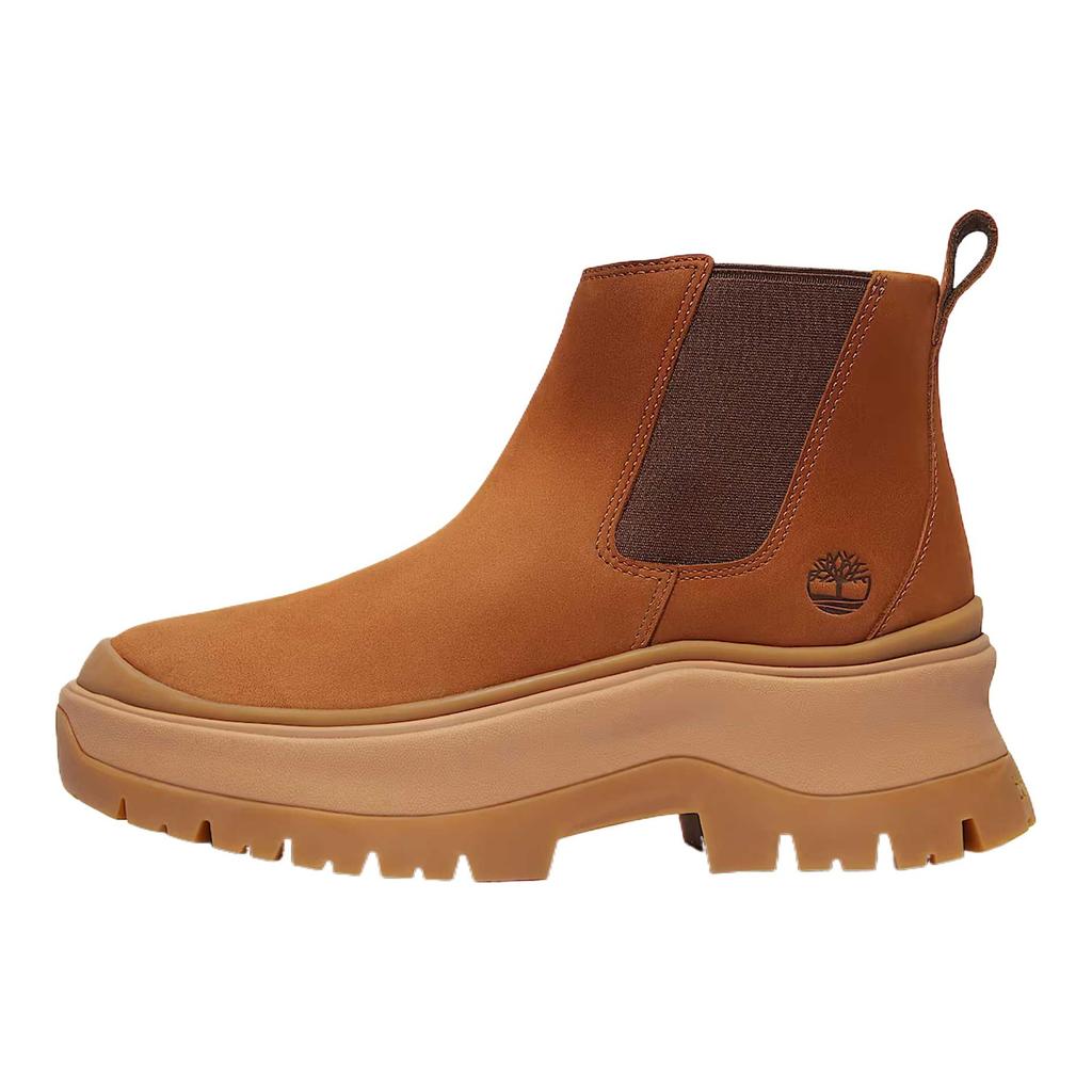 Timberland Roxie Lane Leather Comfortable Classic Fashion Trendy Ankle Chelsea Boots Women Boots Brown TB0A28XMEM7