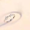 New Exquisite 925 Sterling Silver Inlaid Tiny Zircon Tree-branch Couple Rings for Women Man Wedding Jewelry Valentine's Day Gift