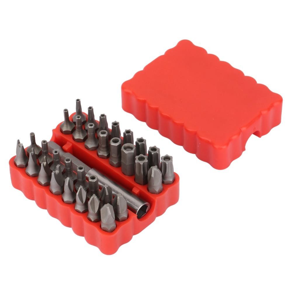 33 Pcs With Storage Case Tamper Proof Bit Set