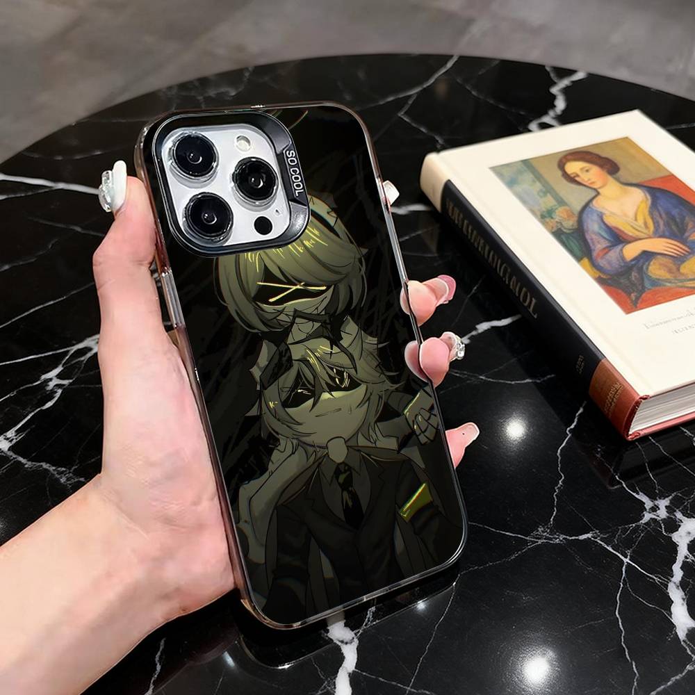 Custodia per Telefono Anime Murder Drones Per iPhone 17,16,15,14,13,12,11 Plus,Pro Max,XS,Cover Colorata Argento Nero