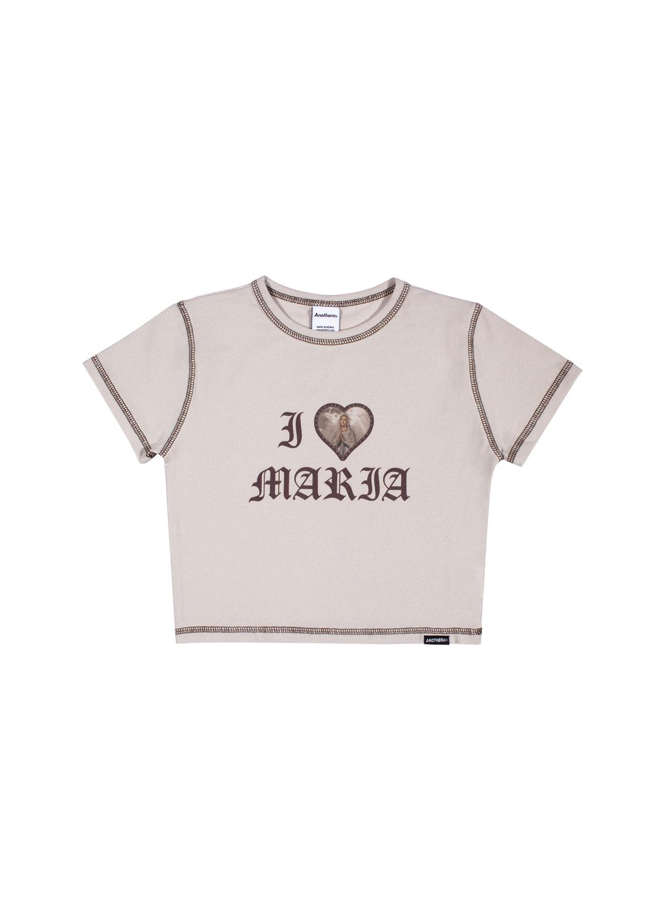 Another A Contrast Crop Top (Beige)