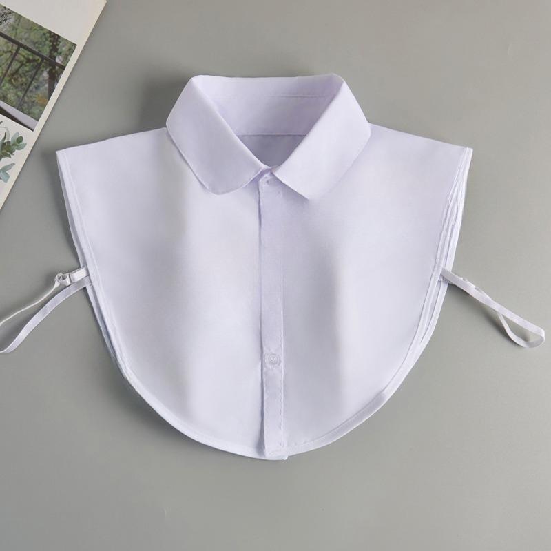 Women‘s White Pointed Fake Collar – Detachable Lace ShirBreathable & Wrinkle Resistant – Perfect for Daily Office Party Layering