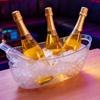 Boat-Shaped Ice Container Plastic Wine Cooler Beverage Tub Sturdy