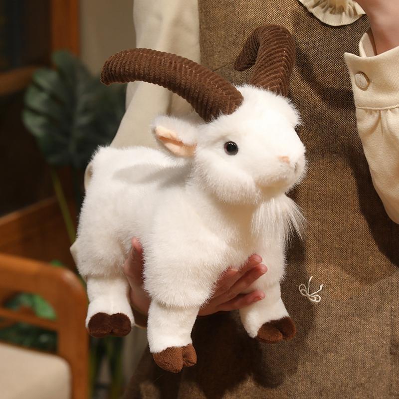 16/30cm Ziegen-Stofftier Plüschtier Flauschiges Zeichentricktier Spielzeug Weicher Stofftier Schaf Schlüsselanhänger Tasche Dcero Geburtstagsgeschenke