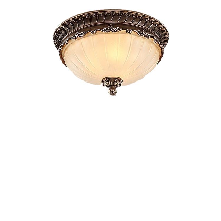 European Retro Dimmable LED Ceiling Light for Hallway, Balcony, or Bedroom