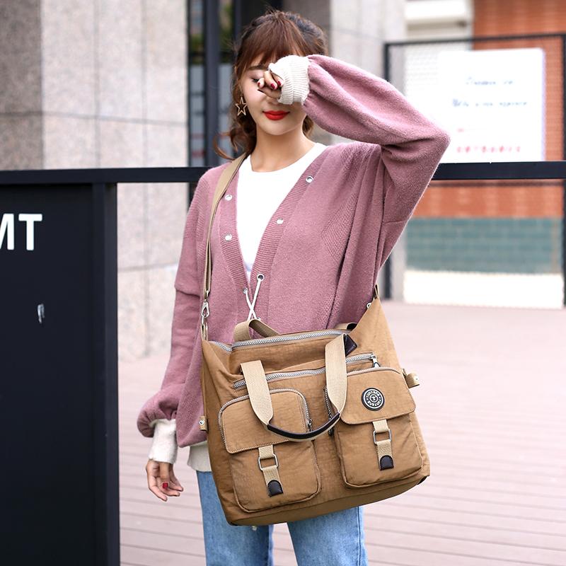 Women's Large Tote Bag with Multiple Pockets – Stylish Multi-Color Shoulder Bag for Work, Shopping & Travel