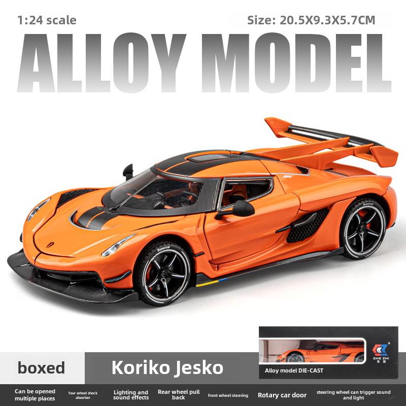 Koenigsegg 1:24 Alloy Supercar Model: Large Children's Toy & Collectible